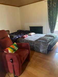 Postel nebo postele na pokoji v ubytování Appartement dans résidence calme