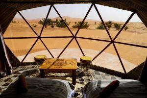 Posezení v ubytování Merzouga Dome