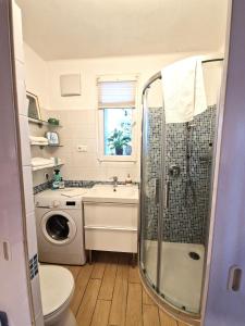 A bathroom at Gellért Hill Apartment
