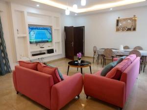 Χώρος καθιστικού στο Venez découvrir un cadre idéal