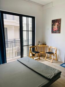 Postel nebo postele na pokoji v ubytování Thong Dong Homestay