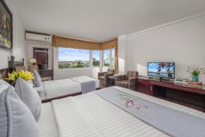 Χώρος καθιστικού στο Vina Spa Hotel