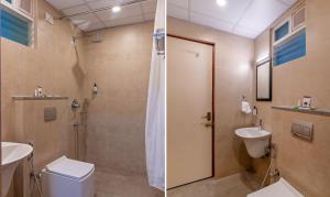 A bathroom at Treebo Rakshitha, Porur