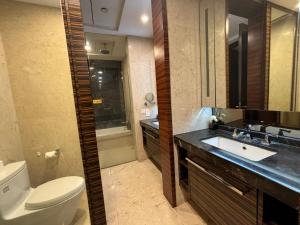 Koupelna v ubytování Guangzhou City Inn Hotel Apartment Pazhou