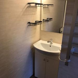 Koupelna v ubytování Hyllstofta cozy Apartmant + 14 fotografií