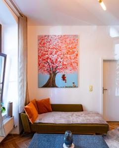 Posezení v ubytování Ferienwohnung Enjoy Gӧrlitz - Parkplatz