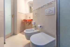 Koupelna v ubytování Hotel Al Cavallino Bianco