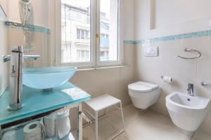 Koupelna v ubytování Hotel Al Cavallino Bianco