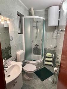 Koupelna v ubytování Podaca house
