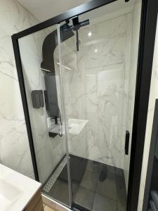Ένα μπάνιο στο Charmant appartement en Hypercentre de Castelnaudary