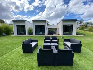 Posezení v ubytování Sittelles lodges cube