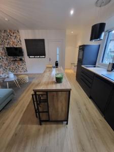 Kuchyň nebo kuchyňský kout v ubytování Appartement T2 Frangy