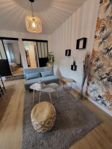 Posezení v ubytování Appartement T2 Frangy
