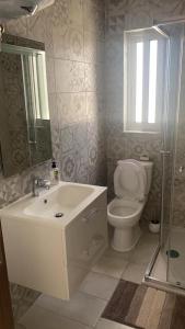 Koupelna v ubytování Bright and Convenient Penthouse in Central Malta + 7 fotografií