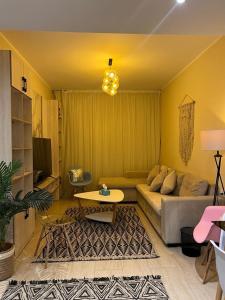 Posezení v ubytování Super luxury hotel apartment