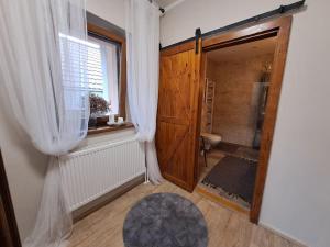Koupelna v ubytování Apartmán u Josefíny