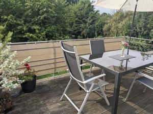 Balkón nebo terasa v ubytování Urlaub im Kunstatelier