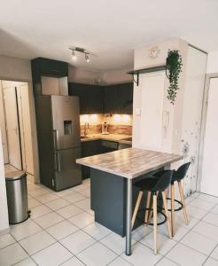 Η κουζίνα ή μικρή κουζίνα στο Un appartement calme et élégant