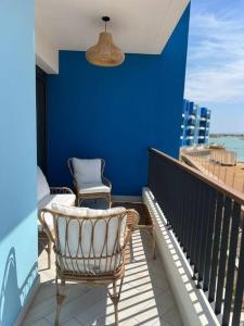 Balkon oz. terasa v nastanitvi Luxury Apt with Private Beach In Ayla
