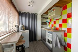Dapur atau dapur kecil di Logement T1 Baie de Saint-Brieuc