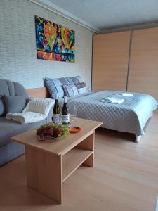 Posteľ alebo postele v izbe v ubytovaní Joe Beach Apartman