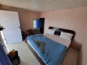 The Green Valley Resort Kanatal房間的床