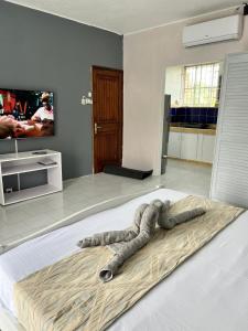 TV a/nebo společenská místnost v ubytování Residence Beach Azur