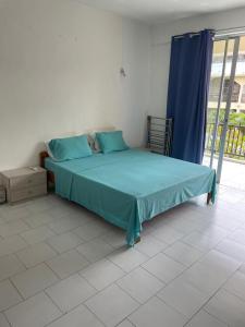 Postel nebo postele na pokoji v ubytování Residence Beach Azur