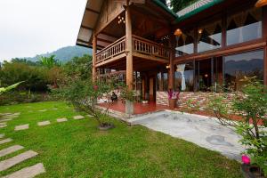 Zahrada ubytování Moc Home Sapa