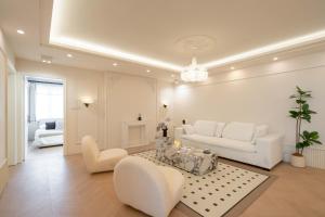 Setusvæði á Molly Homestay - walk to Yu Garden and the Bund 3bedrooms 1study 2 bathrooms elevator apartment