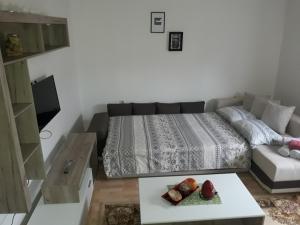 Postel nebo postele na pokoji v ubytování VILA NATALIJA APARTMANI