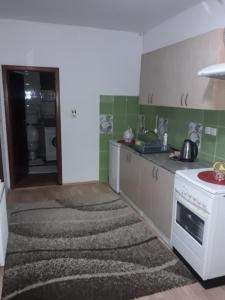 Kuchyň nebo kuchyňský kout v ubytování VILA NATALIJA APARTMANI