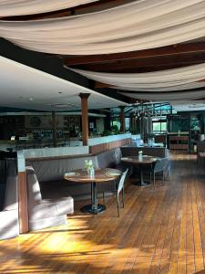 Posezení v ubytování Lindo Flat em Moema no Hotel Wyndham Ibirapuera