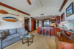 Χώρος καθιστικού στο Waipouli B401 condo