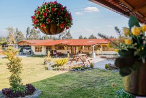 Zahrada ubytování Hacienda la moya, Cotopaxi