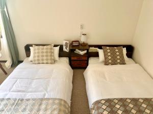 湯沢雪の宿 YUZAWA Snow Inn-Ski IN Ski OUT客房内的一张或多张床位