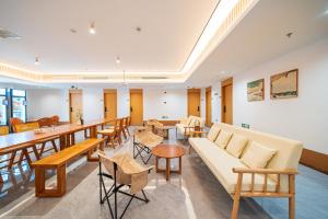 Posezení v ubytování Denpa Inn - Shanghai Hongqiao Jinhui Road Branch