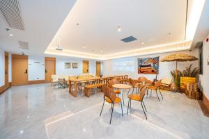 Posezení v ubytování Denpa Inn - Shanghai Hongqiao Jinhui Road Branch