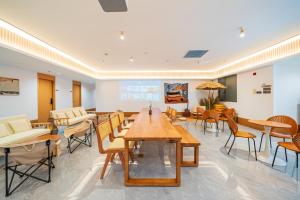 Posezení v ubytování Denpa Inn - Shanghai Hongqiao Jinhui Road Branch