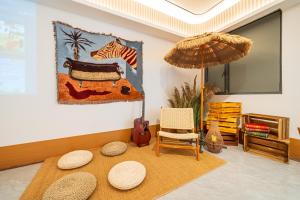 Posezení v ubytování Denpa Inn - Shanghai Hongqiao Jinhui Road Branch