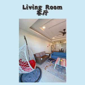 Posezení v ubytování One Residence Sekinchan 适耕庄无敌海景