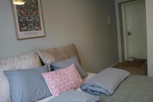 Ένα ή περισσότερα κρεβάτια σε δωμάτιο στο One-bedroom apartment close to NTNU and St Olavs