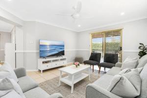 Posezení v ubytování Basin Breeze Retreat Sanctuary Point