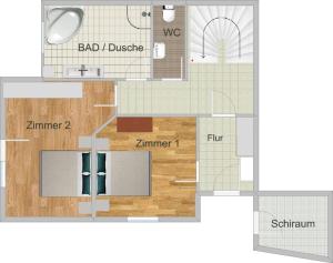 Půdorys ubytování Ferienhaus Stubaiblick