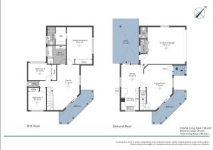a floor plan of a house at Coastal Delight In Shellcove in Dunmore
