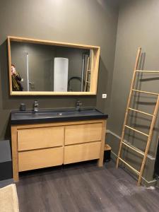 Koupelna v ubytování Le cocon de Clara