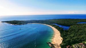 an aerial view of a beach and the ocean at Sensational Ocean Views In Maianbar in Maianbar