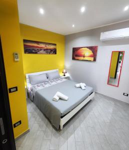 A bed or beds in a room at B&B Rampante