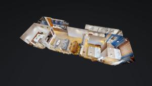 an overhead view of a space ship at Bluestay 86 - Charmant appartement Paris 13 in Paris