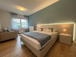 Postel nebo postele na pokoji v ubytování Al Boschetto Rooms